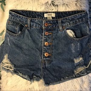 Forever 21 Denim High Waisted Shorts
